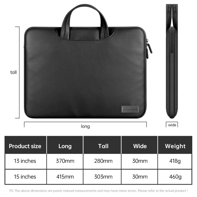 Waterproof PU Laptop Bag Inner Bag, Size:13 / 14 inch(Grey) - Other by PMC TechLife | Online Shopping South Africa | PMC TechLife | Buy Now Pay Later Mobicred