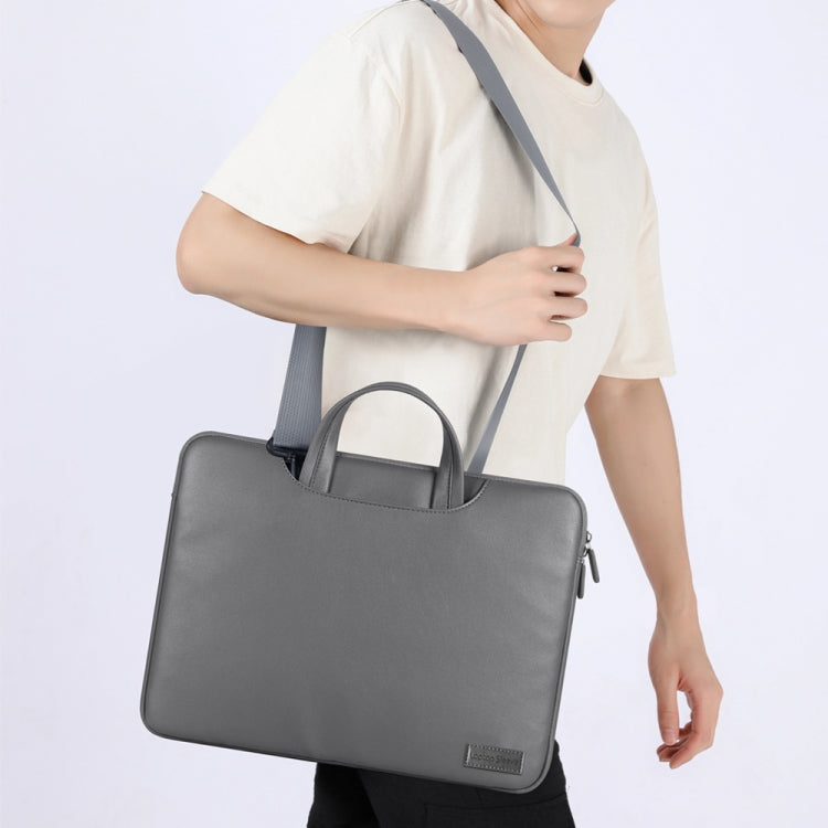 Waterproof PU Laptop Bag Inner Bag, Size:13 / 14 inch(Grey) - Other by PMC TechLife | Online Shopping South Africa | PMC TechLife | Buy Now Pay Later Mobicred