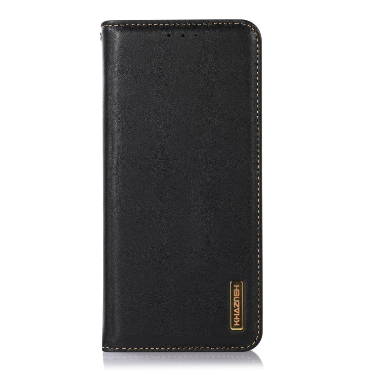 For Google Pixel 8 KHAZNEH Nappa Top Layer Cowhide Leather Phone Case(Black) - Google Cases by PMC TechLife | Online Shopping South Africa | PMC TechLife | Buy Now Pay Later Mobicred