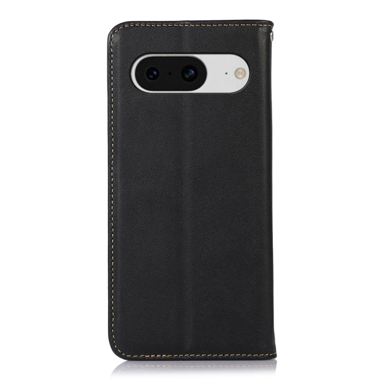 For Google Pixel 8 KHAZNEH Nappa Top Layer Cowhide Leather Phone Case(Black) - Google Cases by PMC TechLife | Online Shopping South Africa | PMC TechLife | Buy Now Pay Later Mobicred