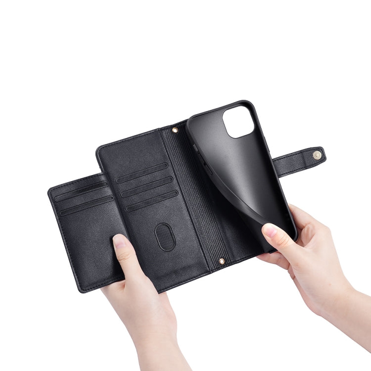 For Infinix Zero 20 Sheep Texture Cross-body Zipper Wallet Leather Phone Case(Black) - Infinix Cases by PMC TechLife | Online Shopping South Africa | PMC TechLife | Buy Now Pay Later Mobicred
