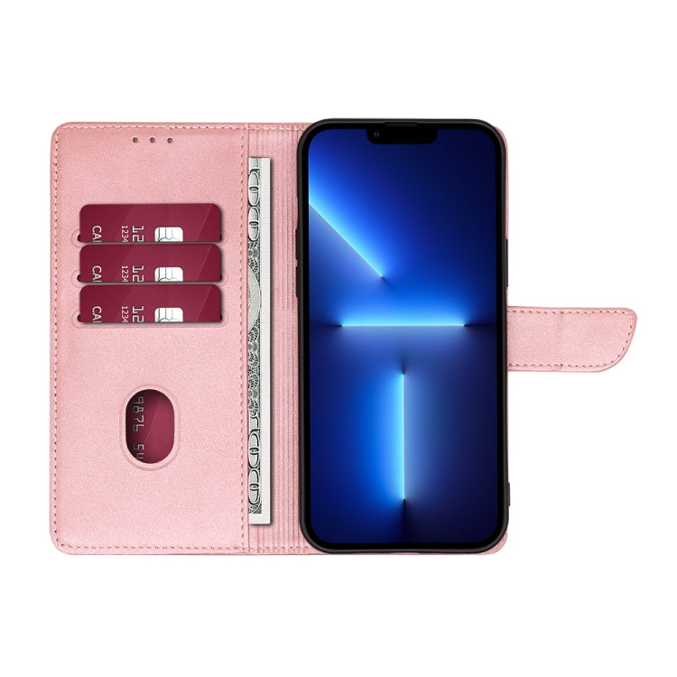 For Blackview A85 Calf Texture Buckle Flip Leather Phone Case(Rose Gold) - More Brand by PMC Jewellery | Online Shopping South Africa | PMC Jewellery | Buy Now Pay Later Mobicred
