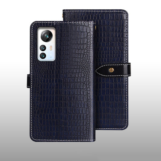 For Blackview A85 idewei Crocodile Texture Leather Phone Case(Dark Blue) - More Brand by idewei | Online Shopping South Africa | PMC Jewellery