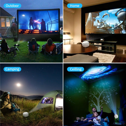 WOWOTO Q6Plus TIDLP 0.2DMD 854 x 480 4K 100ANSI RGB LED Smart Projector(UK Plug) - LED Projector by WOWOTO | Online Shopping South Africa | PMC Jewellery | Buy Now Pay Later Mobicred