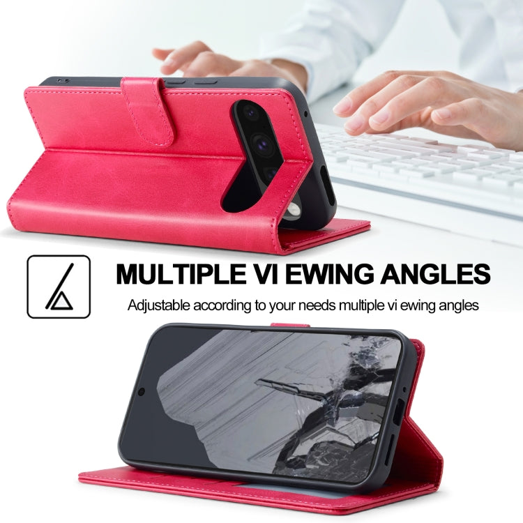 For Google Pixel 9 Pro XL LC.IMEEKE Calf Texture Flip Leather Phone Case(Red) - free shipping - PMC TechLife - Order now!