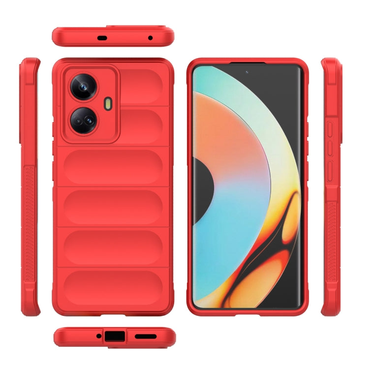 For Realme 10 Pro+ 5G Magic Shield TPU + Flannel Phone Case(Grey) - free shipping - PMC TechLife - Order now!