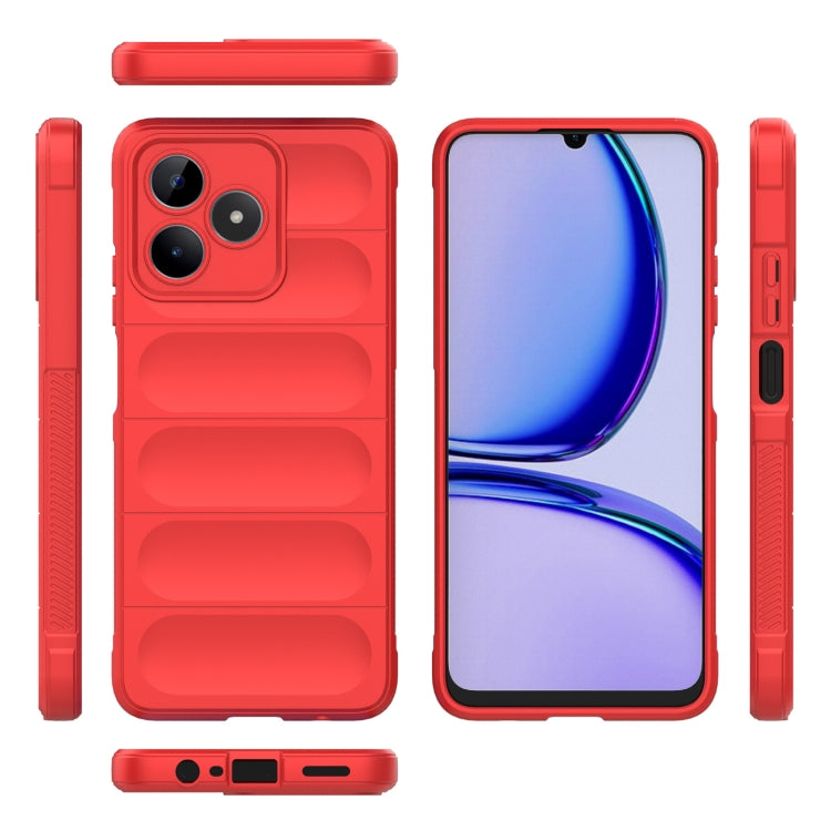 For Realme C53 4G Magic Shield TPU + Flannel Phone Case(Light Blue) - Realme Cases by PMC TechLife | Online Shopping South Africa | PMC TechLife | Buy Now Pay Later Mobicred