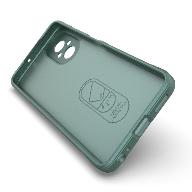 For Realme C67 4G Global Magic Shield TPU + Flannel Phone Case(Grey) - Realme Cases by PMC TechLife | Online Shopping South Africa | PMC TechLife | Buy Now Pay Later Mobicred
