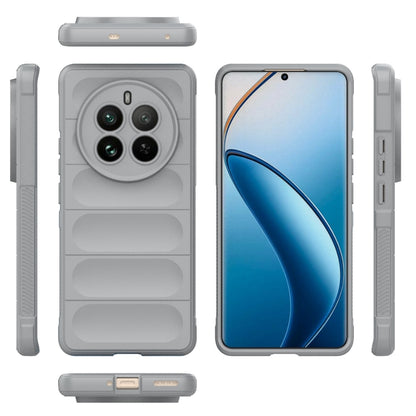 For Realme 12 Pro 5G / 12 Pro+ Magic Shield TPU + Flannel Phone Case(Grey) - Realme Cases by PMC Jewellery | Online Shopping South Africa | PMC Jewellery | Buy Now Pay Later Mobicred