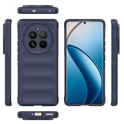 For Realme 12 Pro 5G / 12 Pro+ Magic Shield TPU + Flannel Phone Case(Dark Blue) - Realme Cases by PMC Jewellery | Online Shopping South Africa | PMC Jewellery | Buy Now Pay Later Mobicred
