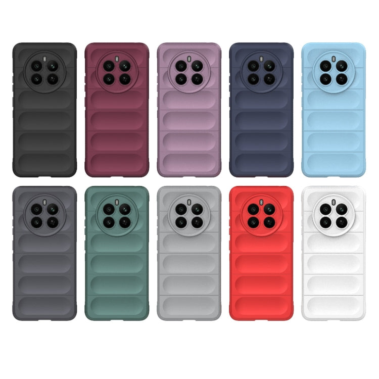 For Realme 12+ 5G Global Magic Shield TPU + Flannel Phone Case(White) - Realme Cases by PMC TechLife | Online Shopping South Africa | PMC TechLife | Buy Now Pay Later Mobicred