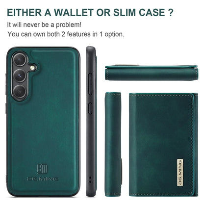 For Samsung Galaxy S24 5G DG.MING M1 Series 3-Fold Multi Card Wallet + Magnetic Phone Case(Green) - Galaxy S24 5G Cases by DG.MING | Online Shopping South Africa | PMC Jewellery | Buy Now Pay Later Mobicred