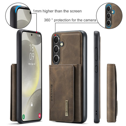 For Samsung Galaxy S24 5G DG.MING M2 Series 3-Fold Multi Card Bag + Magnetic Phone Case(Coffee) - Galaxy S24 5G Cases by DG.MING | Online Shopping South Africa | PMC Jewellery | Buy Now Pay Later Mobicred