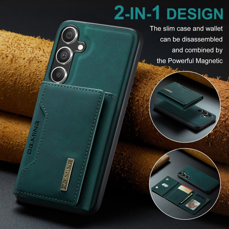 For Samsung Galaxy S24 5G DG.MING M2 Series 3-Fold Multi Card Bag + Magnetic Phone Case(Green) - Galaxy S24 5G Cases by DG.MING | Online Shopping South Africa | PMC Jewellery | Buy Now Pay Later Mobicred