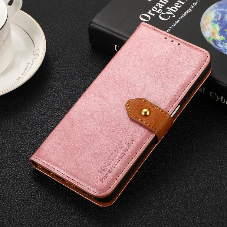 For Xiaomi Redmi Note 13 Pro 4G / POCO M6 Pro KHAZNEH Cowhide Texture Flip Leather Phone Case(Rose Gold) - Note 13 Pro Cases by PMC Jewellery | Online Shopping South Africa | PMC Jewellery | Buy Now Pay Later Mobicred