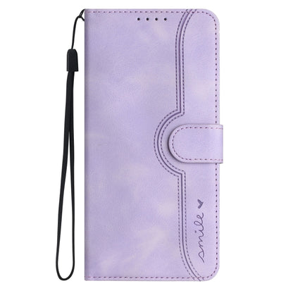 For Xiaomi Redmi Note 13 Pro 4G Heart Pattern Skin Feel Leather Phone Case(Purple) - Note 13 Pro Cases by PMC Jewellery | Online Shopping South Africa | PMC Jewellery | Buy Now Pay Later Mobicred