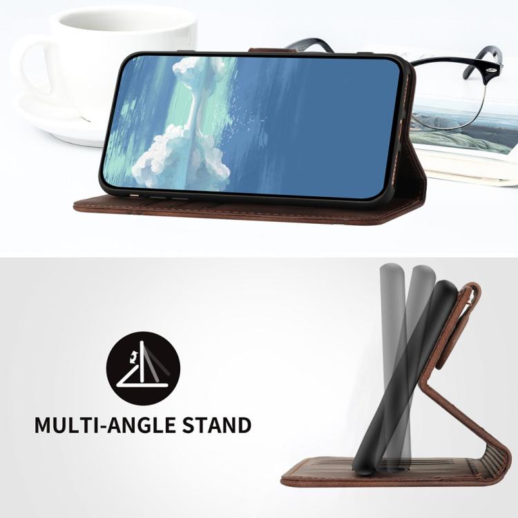 For iPhone 17 Pro Max Line Pattern Skin Feel Leather Phone Case(Coffee) - free shipping - PMc TechLife - Order now!