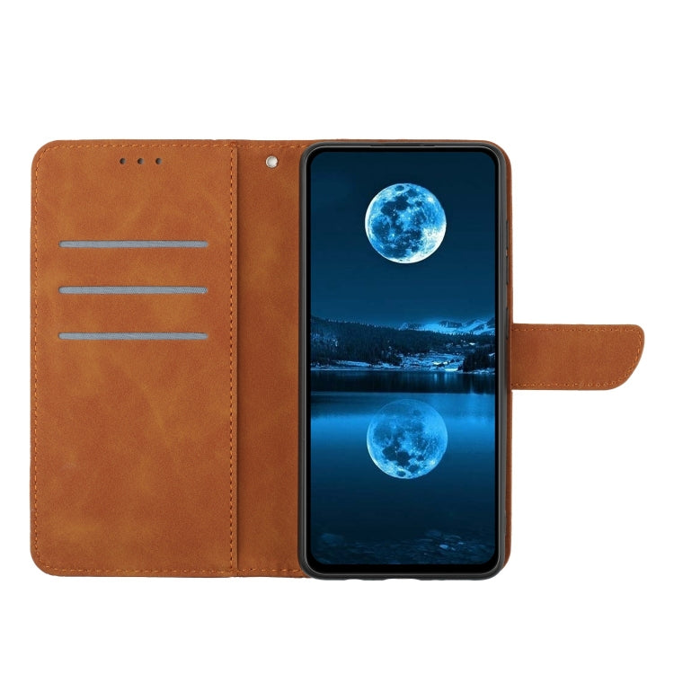 For Motorola Edge 40 Pro 5G Stitching Embossed Leather Phone Case(Brown) - free shipping - PMC TechLife - Order now!