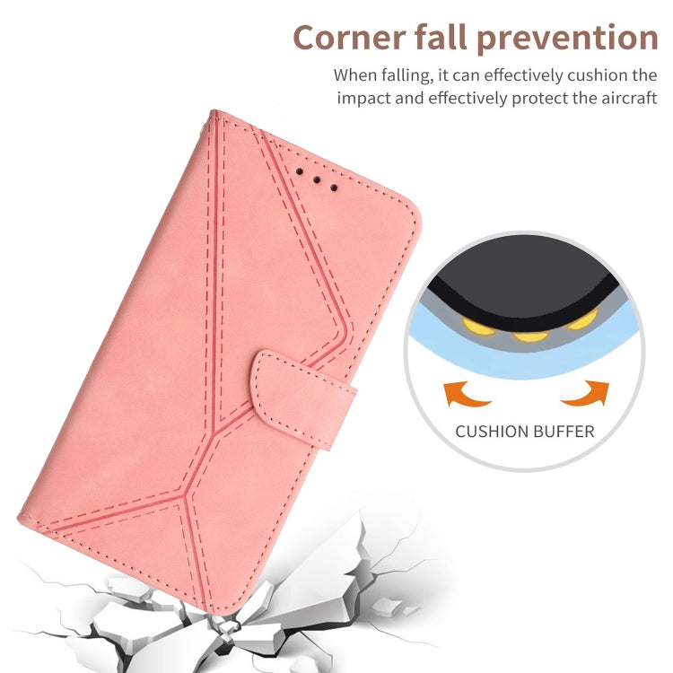 For Motorola Edge 40 Stitching Embossed Leather Phone Case(Pink) - free shipping - PMC TechLife - Order now!