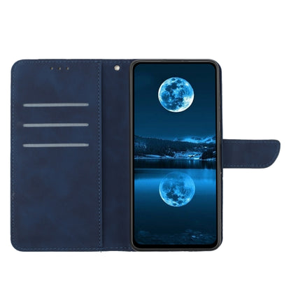 For Motorola Moto G Power 5G 2024 Stitching Embossed Leather Phone Case(Blue) - Motorola Cases by PMC Jewellery | Online Shopping South Africa | PMC Jewellery | Buy Now Pay Later Mobicred