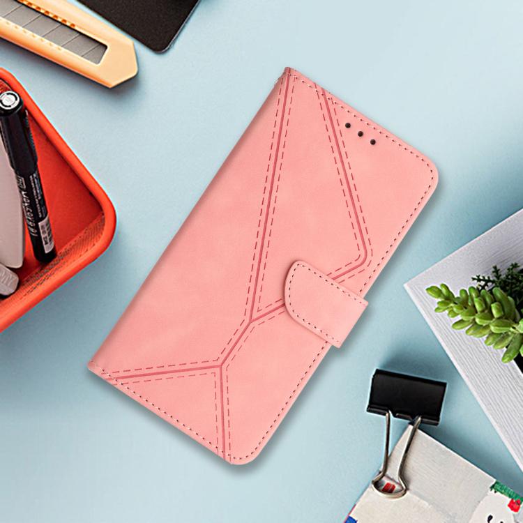 For Motorola Edge 60 Pro Stitching Embossed Leather Phone Case(Pink) - free shipping - PMC TechLife - Order now!