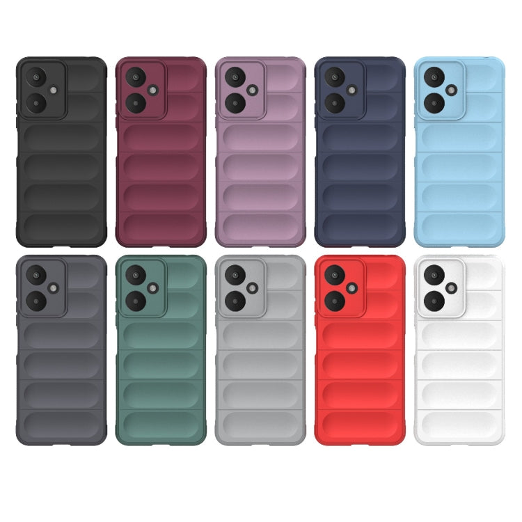 For Xiaomi Redmi 13C 5G Magic Shield TPU + Flannel Phone Case(Grey) - 13C Cases by PMC Jewellery | Online Shopping South Africa | PMC Jewellery | Buy Now Pay Later Mobicred