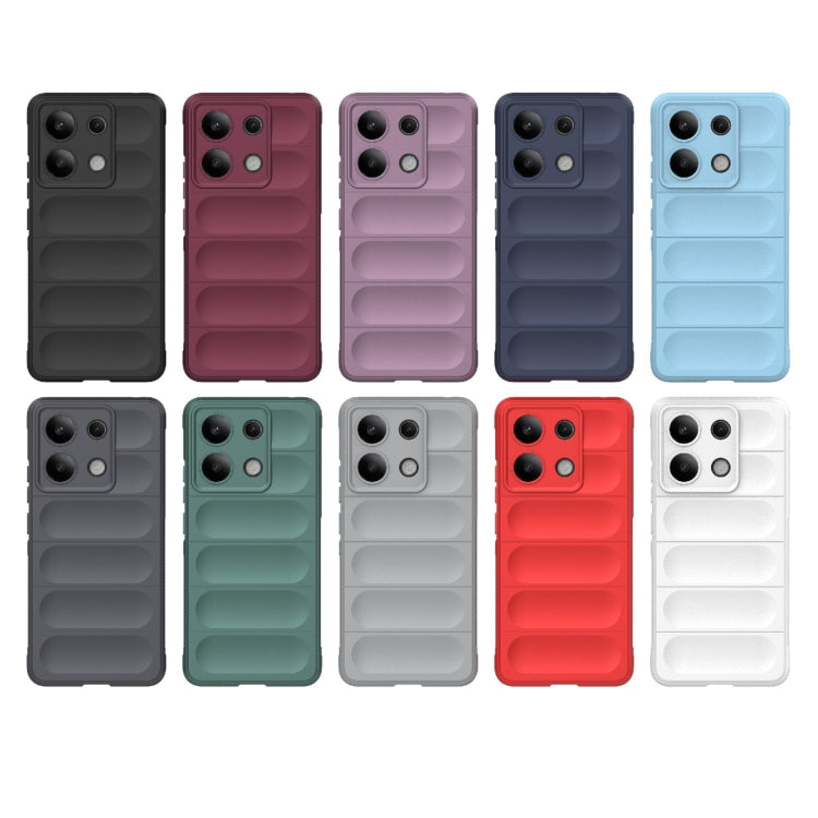 For Xiaomi Redmi Note 13 4G Global Magic Shield TPU + Flannel Phone Case(Dark Grey) - Note 13 Cases by PMC TechLife | Online Shopping South Africa | PMC TechLife | Buy Now Pay Later Mobicred