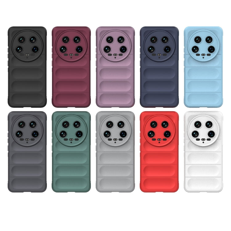 For Xiaomi 14 Ultra Magic Shield TPU + Flannel Phone Case(Grey) - 14 Ultra Cases by PMC TechLife | Online Shopping South Africa | PMC TechLife | Buy Now Pay Later Mobicred