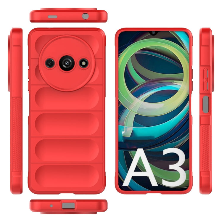 For Xiaomi Redmi A3 4G Global Magic Shield TPU + Flannel Phone Case(Red) - Xiaomi Cases by PMC Jewellery | Online Shopping South Africa | PMC Jewellery | Buy Now Pay Later Mobicred