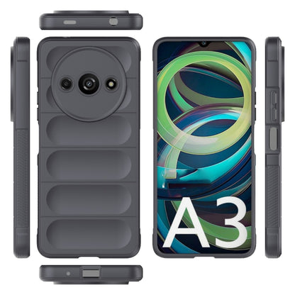 For Xiaomi Redmi A3 4G Global Magic Shield TPU + Flannel Phone Case(Dark Grey) - Xiaomi Cases by PMC Jewellery | Online Shopping South Africa | PMC Jewellery | Buy Now Pay Later Mobicred