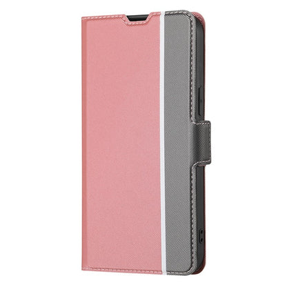 For Huawei Pura 70 Ultra 5G Twill Texture Side Button Leather Phone Case(Pink) - Huawei Cases by PMC Jewellery | Online Shopping South Africa | PMC Jewellery | Buy Now Pay Later Mobicred