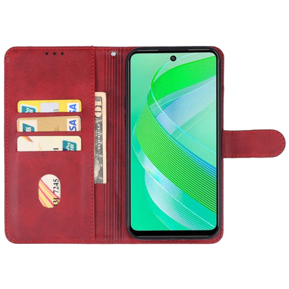 For Infinix Smart 8 Pro Leather Phone Case(Red) - Infinix Cases by PMC Jewellery | Online Shopping South Africa | PMC Jewellery | Buy Now Pay Later Mobicred