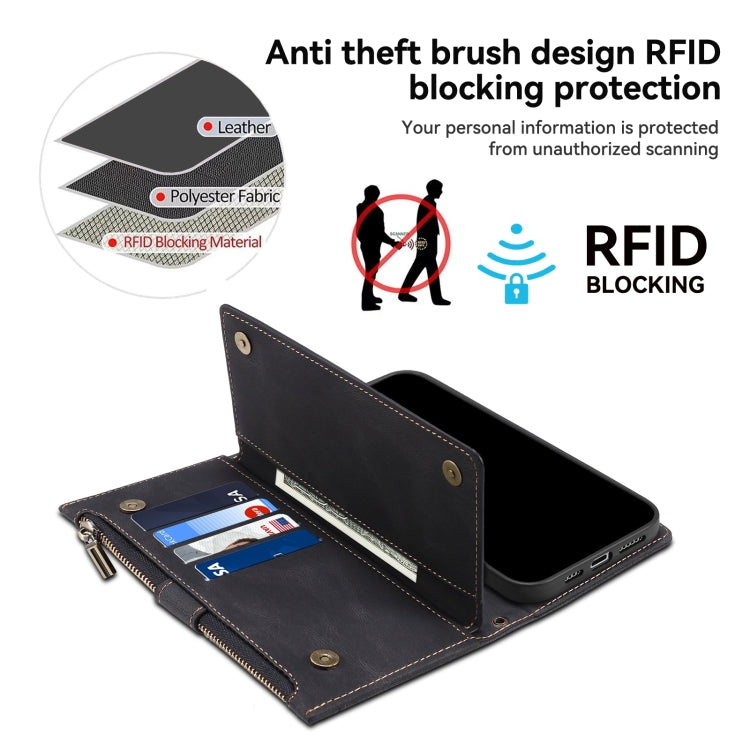 For Google Pixel 8A ESEBLE Retro Frosted RFID Flip Leather Phone Case(Black) - Google Cases by ESEBLE | Online Shopping South Africa | PMC TechLife | Buy Now Pay Later Mobicred