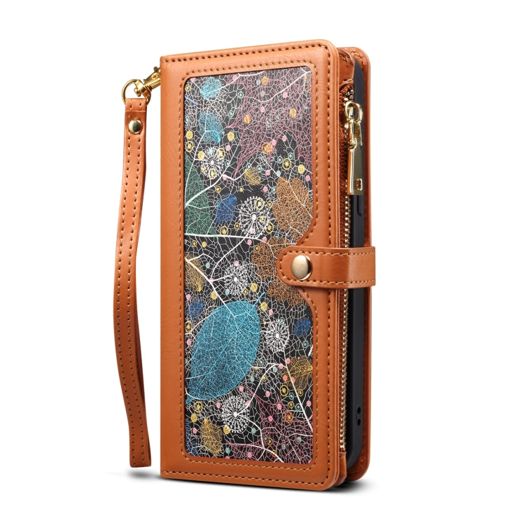 For Google Pixel 8 ESEBLE Star Series Lanyard Zipper Wallet RFID Leather Case(Brown) - free shipping - PMC TechLife - Order now!