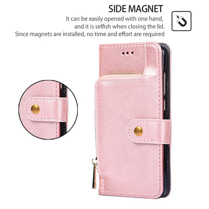 For Huawei Pura 70 Pro / 70 Pro+ 5G Zipper Bag Leather Phone Case(Rose Gold) - Huawei Cases by PMC Jewellery | Online Shopping South Africa | PMC Jewellery | Buy Now Pay Later Mobicred