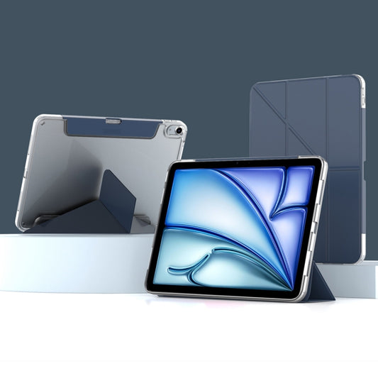 For iPad Air 13 2024 Mutural Deformation Stand Smart Leather Tablet Case(Dark Blue) - iPad Air 13 2024 Cases by Mutural | Online Shopping South Africa | PMC Jewellery | Buy Now Pay Later Mobicred