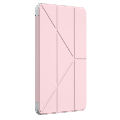 For iPad Air 13 2024 Mutural Deformation Stand Smart Leather Tablet Case(Pink) - iPad Air 13 2024 Cases by Mutural | Online Shopping South Africa | PMC Jewellery | Buy Now Pay Later Mobicred