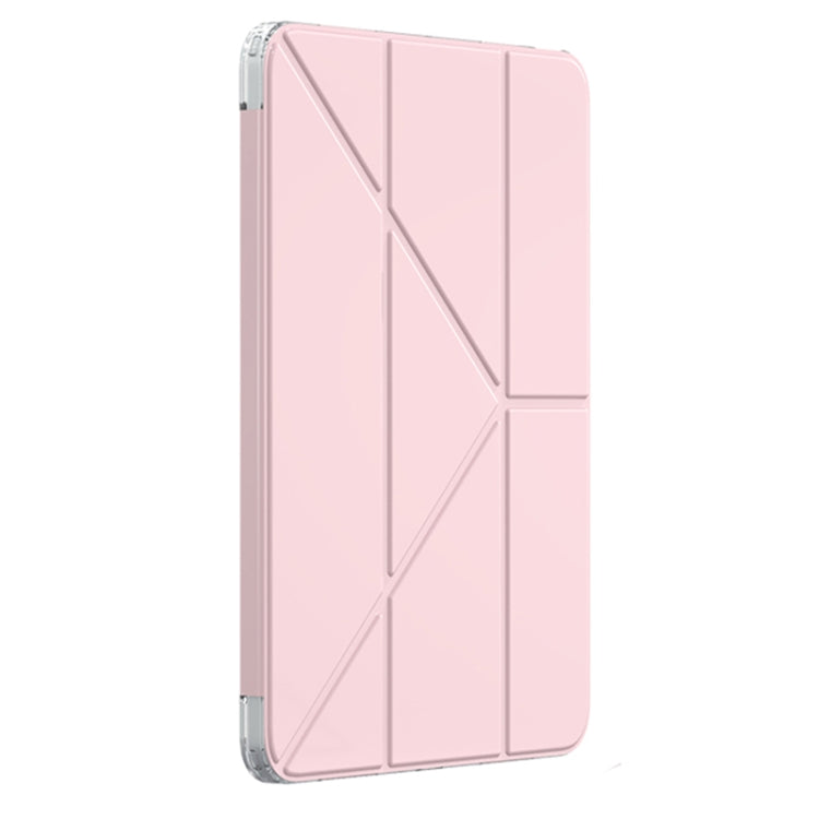 For iPad Pro 11 2024 Mutural Deformation Stand Smart Leather Tablet Case(Pink) - iPad Pro 11 2024 Cases by Mutural | Online Shopping South Africa | PMC Jewellery | Buy Now Pay Later Mobicred
