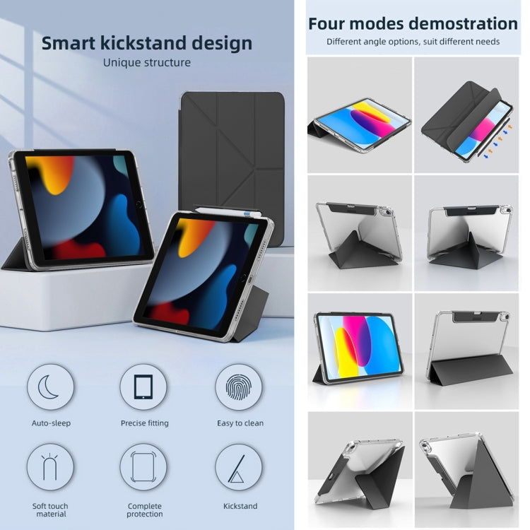 For iPad Pro 13 2024 Mutural Deformation Stand Smart Leather Tablet Case(Dark Blue) - free shipping - PMC TechLife - Order now!