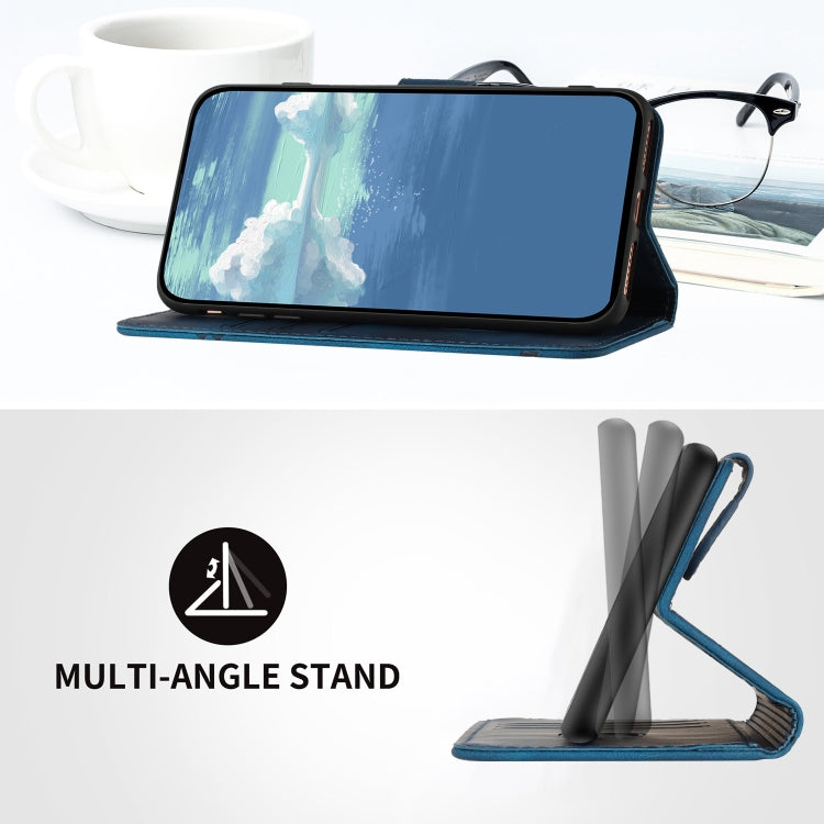 For Xiaomi Redmi 9C/9C NFC/Poco C3 Line Pattern Skin Feel Leather Phone Case(Royal Blue) - Xiaomi Cases by PMC TechLife | Online Shopping South Africa | PMC TechLife | Buy Now Pay Later Mobicred