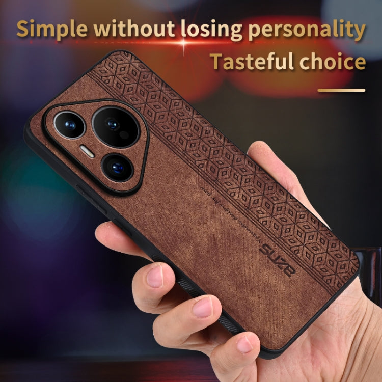 For Huawei Pura 70 Pro AZNS 3D Embossed Skin Feel Phone Case(Purple) - Huawei Cases by AZNS | Online Shopping South Africa | PMC Jewellery | Buy Now Pay Later Mobicred