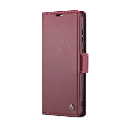 For Samsung Galaxy A73 5G CaseMe 023 Butterfly Buckle Litchi Texture RFID Anti-theft Leather Phone Case(Wine Red) - Galaxy Phone Cases by CaseMe | Online Shopping South Africa | PMC Jewellery | Buy Now Pay Later Mobicred