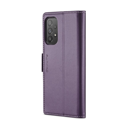 For Samsung Galaxy A73 5G CaseMe 023 Butterfly Buckle Litchi Texture RFID Anti-theft Leather Phone Case(Pearly Purple) - Galaxy Phone Cases by CaseMe | Online Shopping South Africa | PMC Jewellery | Buy Now Pay Later Mobicred