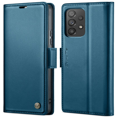 For Samsung Galaxy A53 CaseMe 023 Butterfly Buckle Litchi Texture RFID Anti-theft Leather Phone Case(Blue) - Galaxy Phone Cases by CaseMe | Online Shopping South Africa | PMC Jewellery | Buy Now Pay Later Mobicred