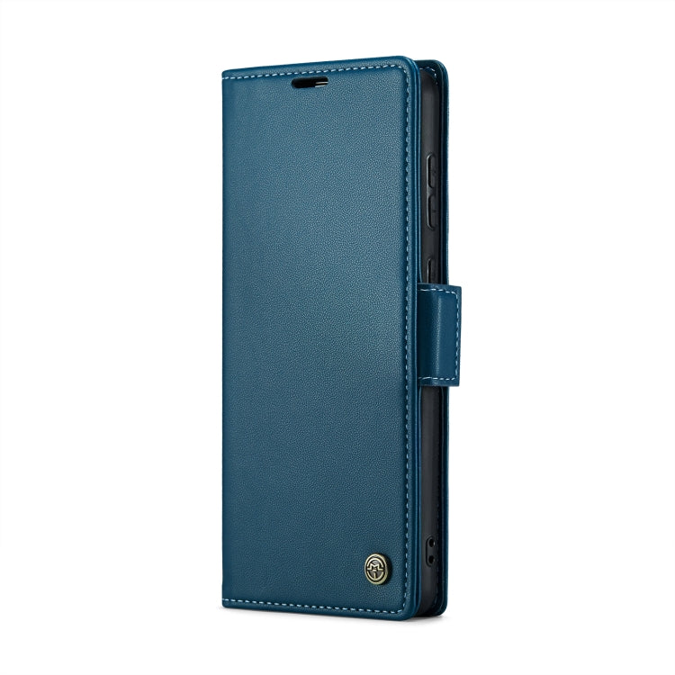 For Samsung Galaxy S21 FE 5G CaseMe 023 Butterfly Buckle Litchi Texture RFID Anti-theft Leather Phone Case(Blue) - Galaxy Phone Cases by CaseMe | Online Shopping South Africa | PMC Jewellery | Buy Now Pay Later Mobicred