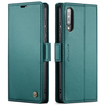 For Samsung Galaxy A30s / A50s / A50 CaseMe 023 Butterfly Buckle Litchi Texture RFID Anti-theft Leather Phone Case(Pearly Blue) - Galaxy Phone Cases by CaseMe | Online Shopping South Africa | PMC Jewellery | Buy Now Pay Later Mobicred