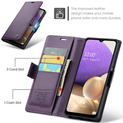 For Samsung Galaxy A32 5G / M32 5G CaseMe 023 Butterfly Buckle Litchi Texture RFID Anti-theft Leather Phone Case(Pearly Purple) - Galaxy Phone Cases by CaseMe | Online Shopping South Africa | PMC Jewellery | Buy Now Pay Later Mobicred