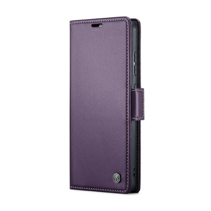 For Samsung Galaxy A51 4G/M40s CaseMe 023 Butterfly Buckle Litchi Texture RFID Anti-theft Leather Phone Case(Pearly Purple) - Galaxy Phone Cases by CaseMe | Online Shopping South Africa | PMC Jewellery | Buy Now Pay Later Mobicred