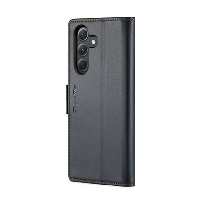 For Samsung Galaxy A35 5G CaseMe 023 Butterfly Buckle Litchi Texture RFID Anti-theft Leather Phone Case(Black) - Galaxy Phone Cases by CaseMe | Online Shopping South Africa | PMC Jewellery | Buy Now Pay Later Mobicred