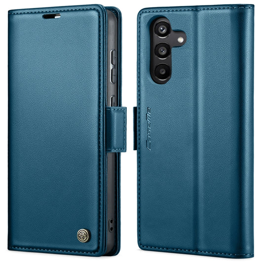 For Samsung Galaxy A35 5G CaseMe 023 Butterfly Buckle Litchi Texture RFID Anti-theft Leather Phone Case(Blue) - Galaxy Phone Cases by CaseMe | Online Shopping South Africa | PMC Jewellery | Buy Now Pay Later Mobicred